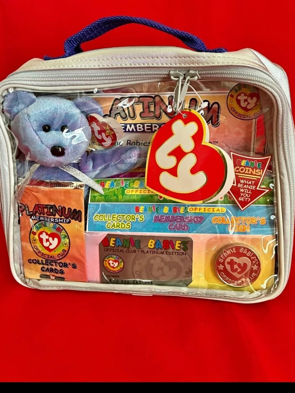 Vintage 1999 Ty Beanie Babies Platinum Club Membership Kit. New “Sealed.”